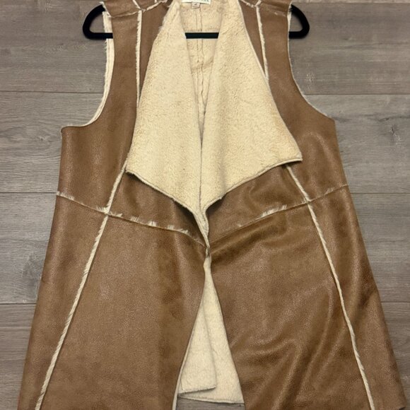 🤎 Knox Rose Faux Suede Sherpa Lined Vest | XL | Excellent Condition 🤎 - Picture 5 of 7